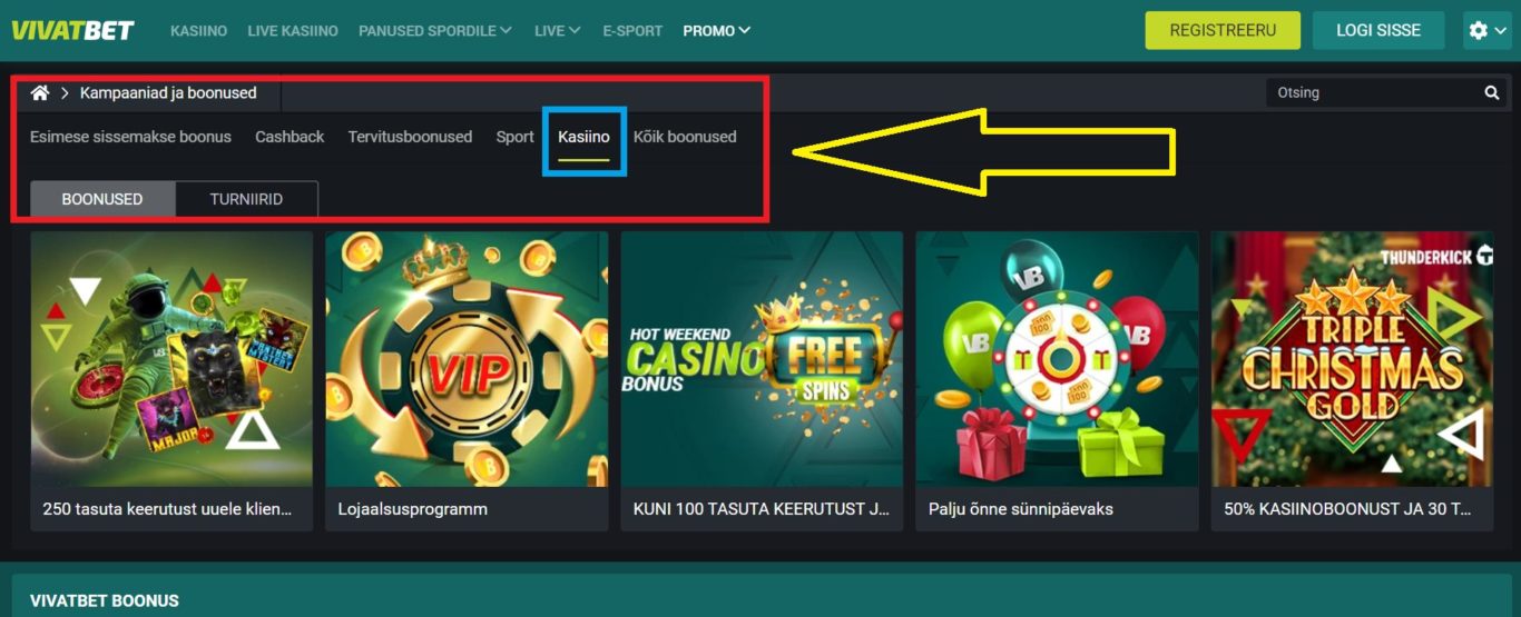 Vivatbet boonuskood ja muud stiimulid